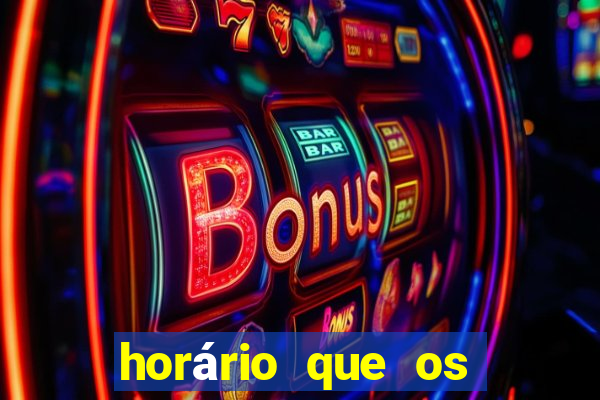 horário que os slots pagam