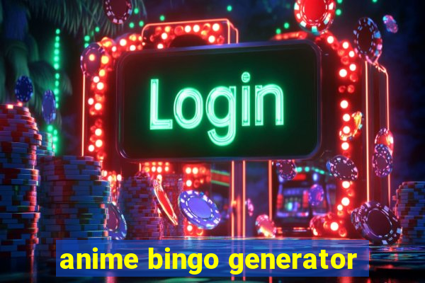 anime bingo generator