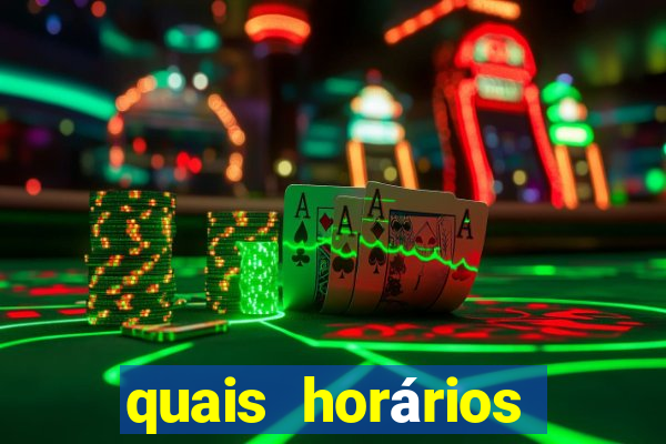 quais horários para jogar fortune tiger