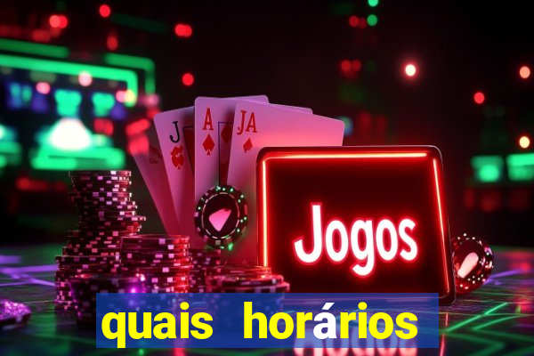 quais horários para jogar fortune tiger