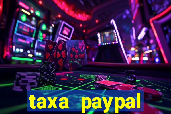 taxa paypal recebimento internacional