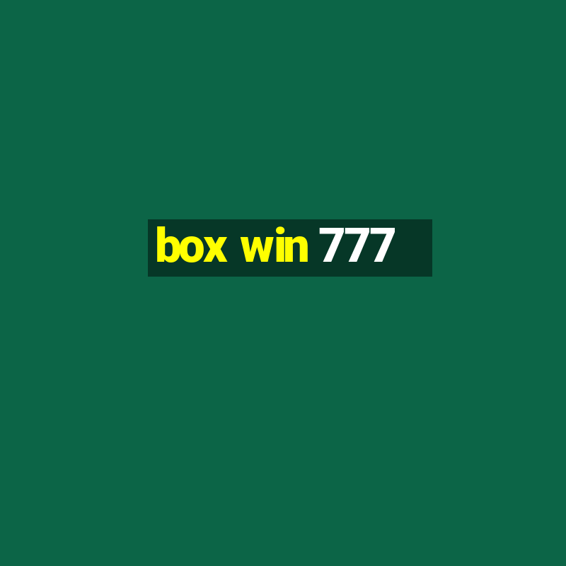 box win 777