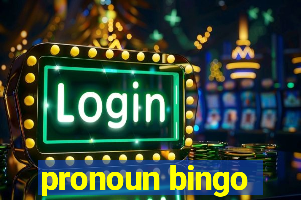 pronoun bingo