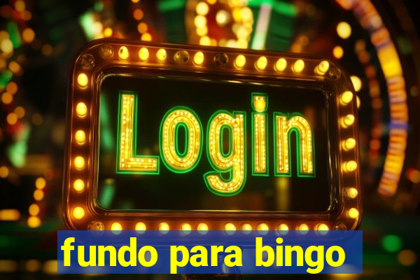 fundo para bingo