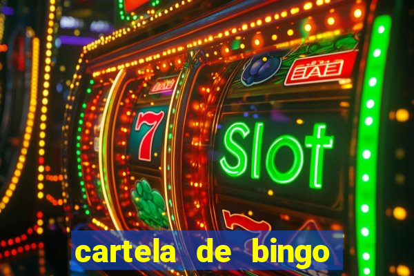 cartela de bingo até 30