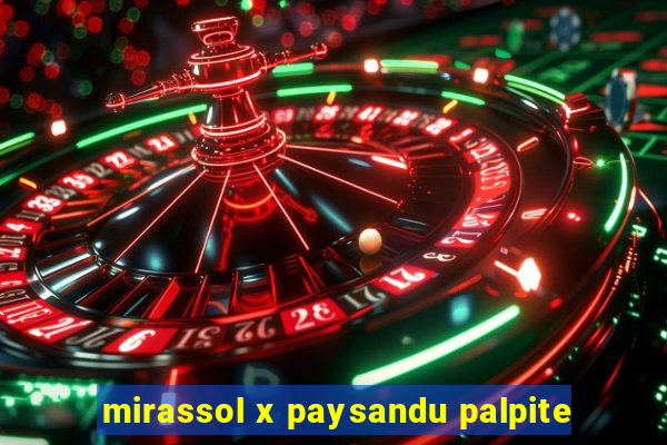 mirassol x paysandu palpite