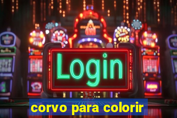 corvo para colorir