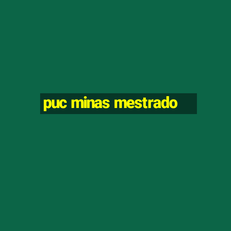 puc minas mestrado