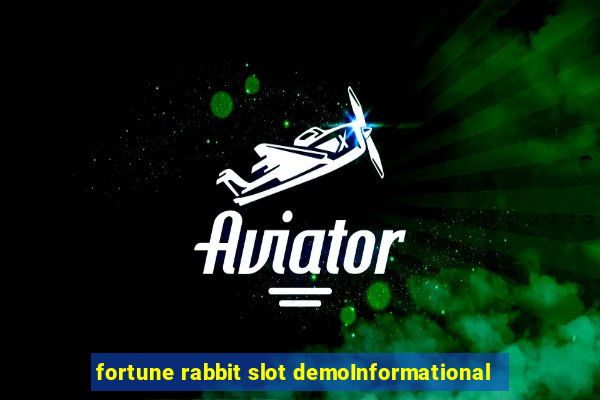 fortune rabbit slot demoInformational