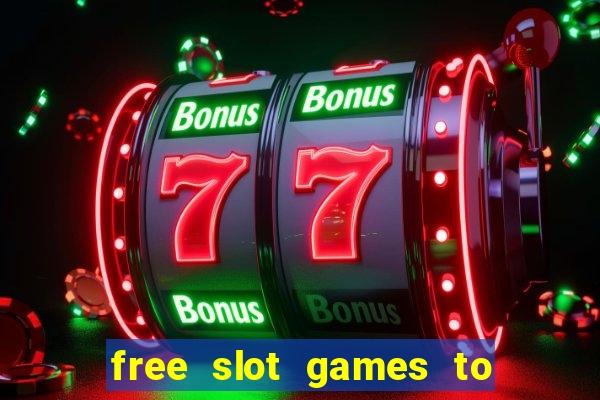 free slot games to play offline