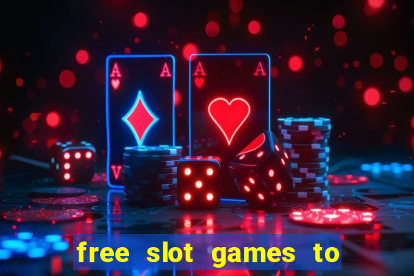 free slot games to play offline