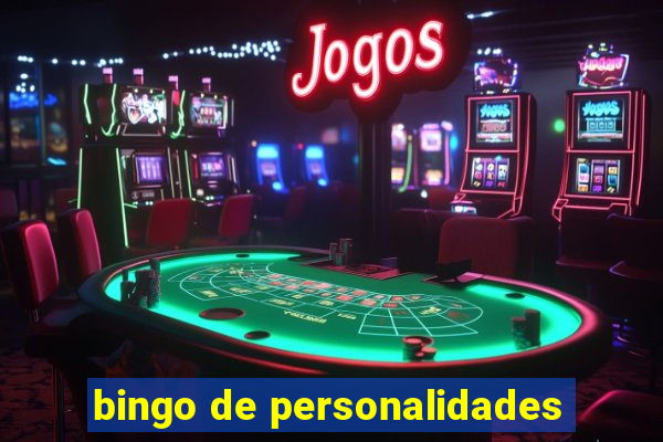 bingo de personalidades