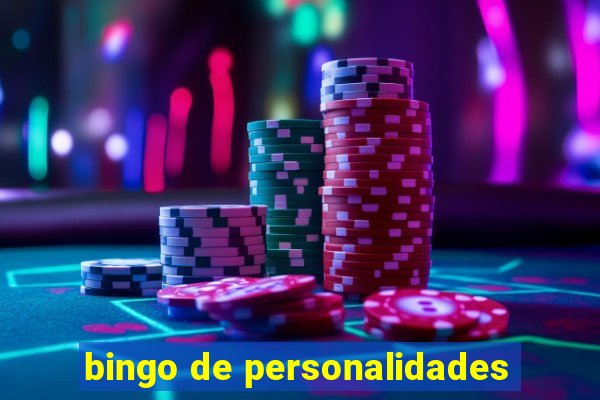 bingo de personalidades