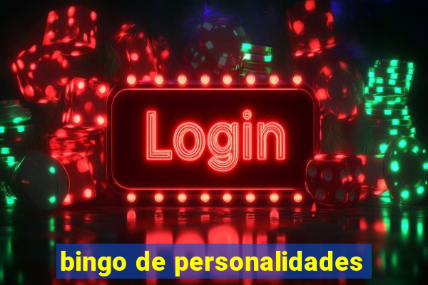 bingo de personalidades