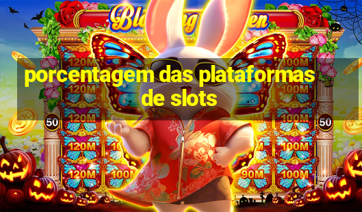 porcentagem das plataformas de slots