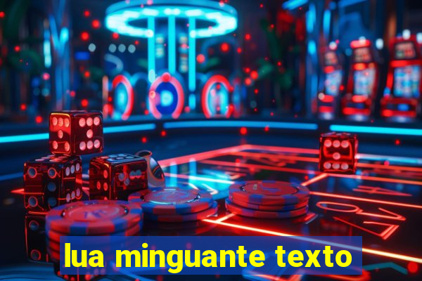 lua minguante texto