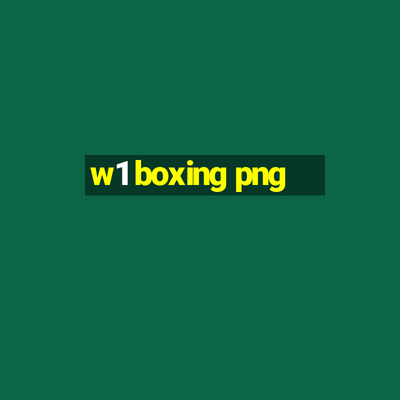 w1 boxing png