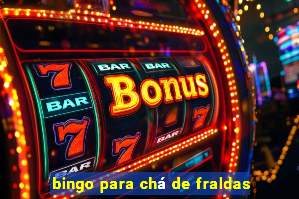 bingo para chá de fraldas