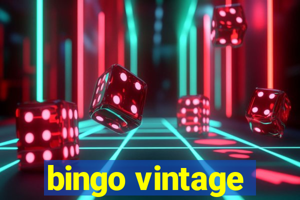 bingo vintage