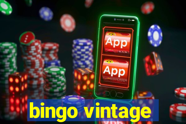 bingo vintage