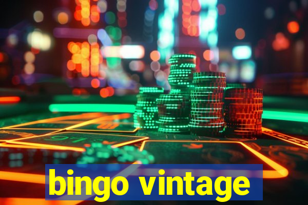 bingo vintage