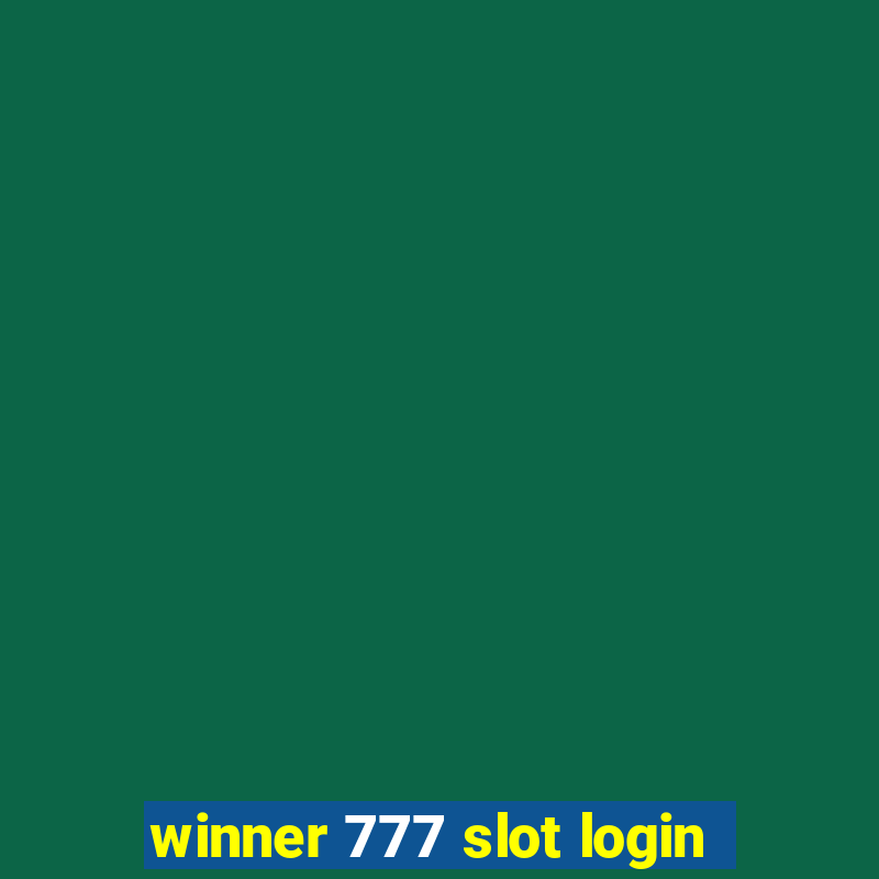 winner 777 slot login