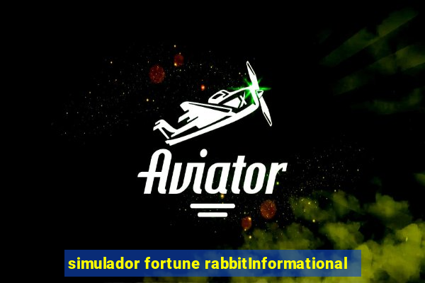 simulador fortune rabbitInformational