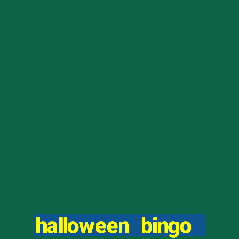 halloween bingo cards with numbers