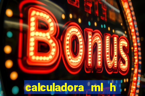 calculadora ml h para mcg kg min