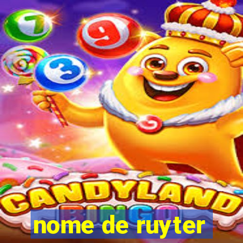 nome de ruyter