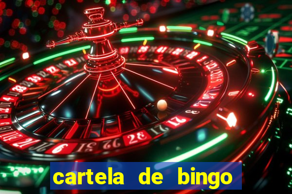 cartela de bingo de nomes para imprimir