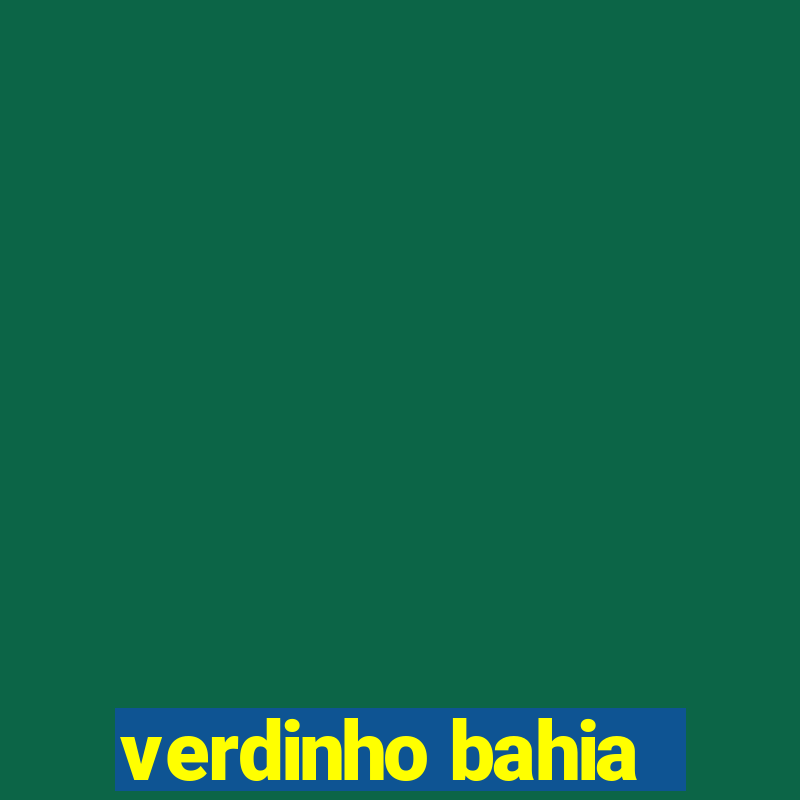 verdinho bahia