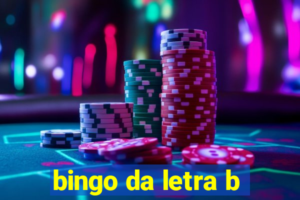 bingo da letra b