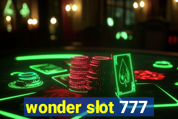 wonder slot 777