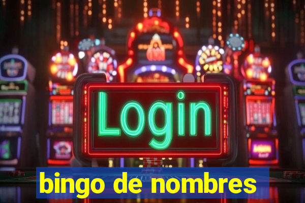 bingo de nombres