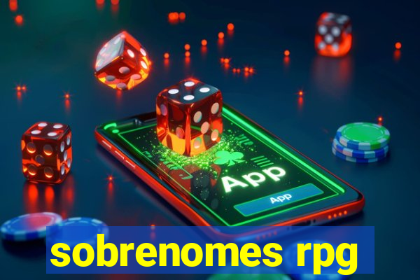 sobrenomes rpg