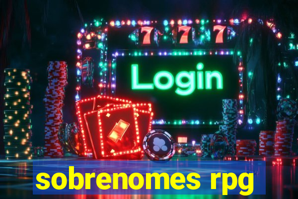 sobrenomes rpg