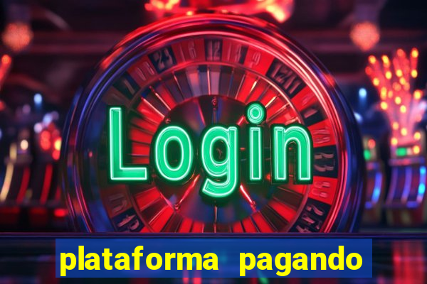 plataforma pagando jogo do tigre