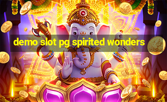 demo slot pg spirited wonders