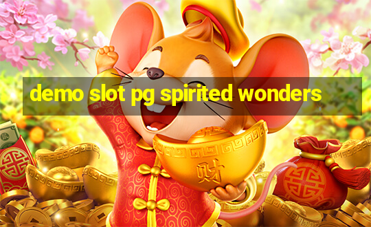 demo slot pg spirited wonders