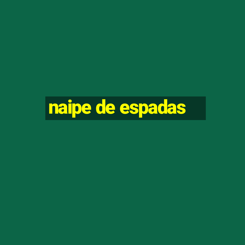 naipe de espadas