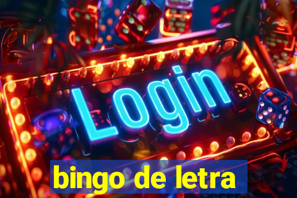 bingo de letra