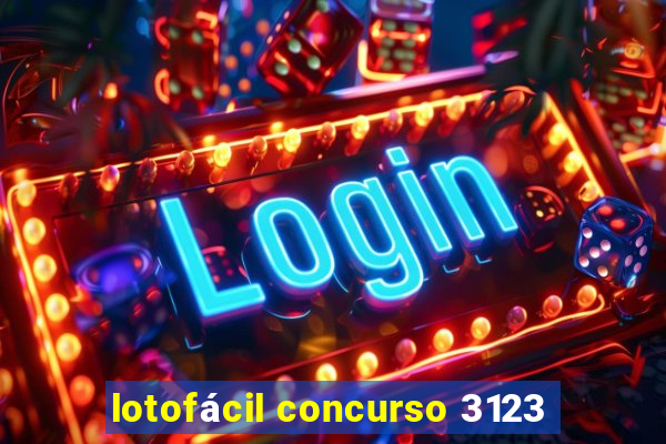 lotofácil concurso 3123