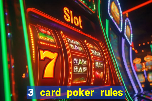 3 card poker rules in casino