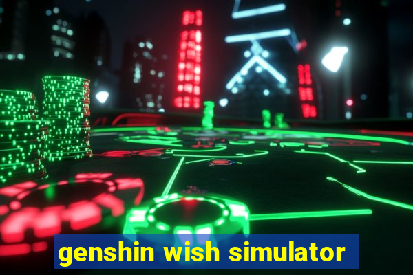 genshin wish simulator