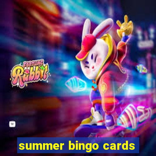 summer bingo cards