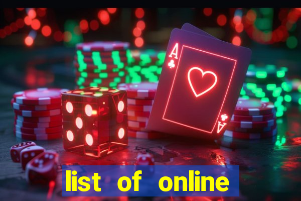 list of online slot sites