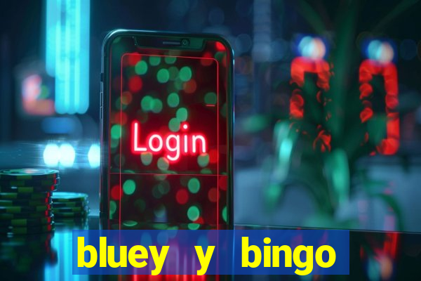 bluey y bingo bailando png