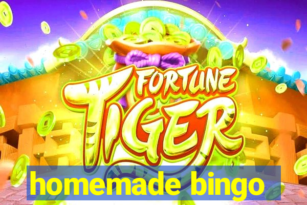 homemade bingo