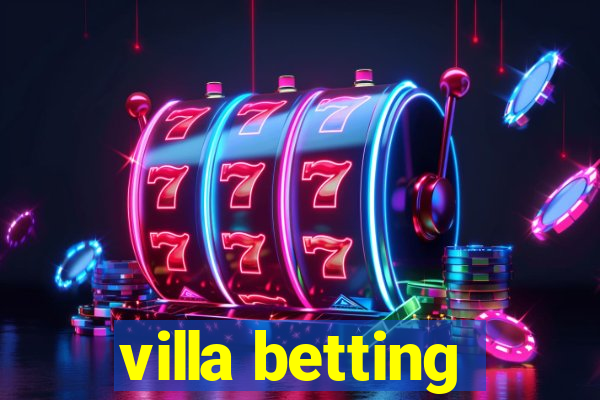 villa betting